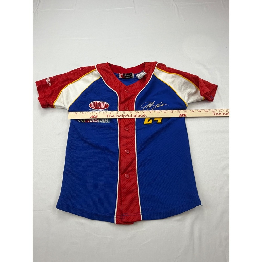 Competitors View NASCAR Jersey Kid Size S 8/10 Blue Jeff Gordon 24 DuPont Racing - Picture 5 of 10